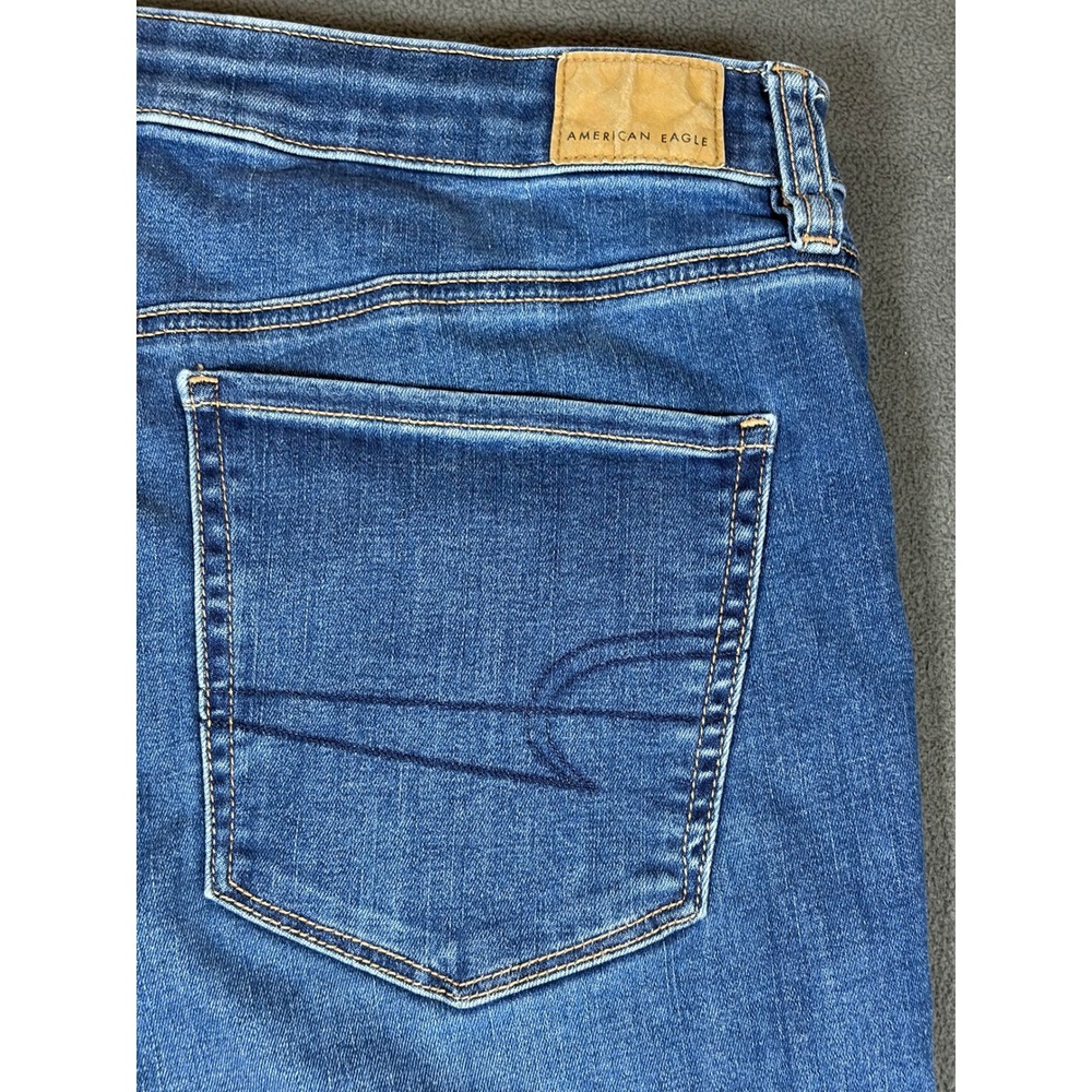American Eagle Jeans Womens 16 Blue Next Level Stretch Skinny Denim - Picture 9 of 9